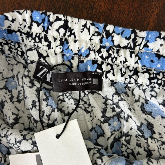 NWT Zara blue floral skort, M - Picture 5 of 9